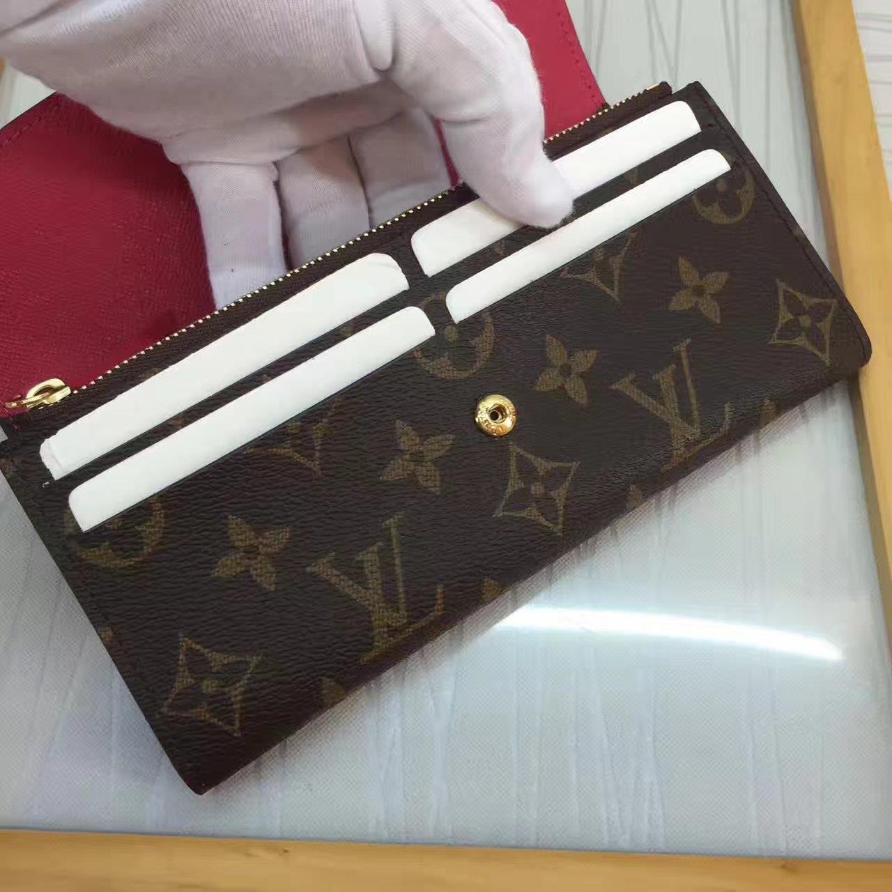 Louis Vuitton LV, M41943, EMILIE WALLET, 7.7 X 3.9 X 0.8 inches