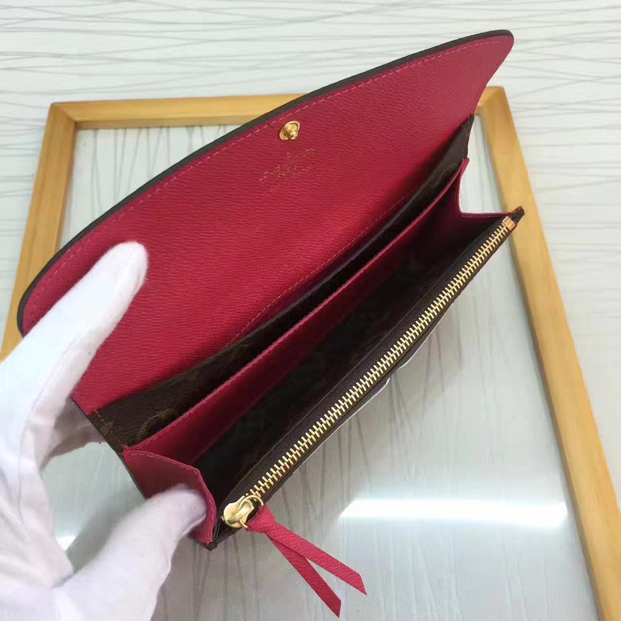 Louis Vuitton LV, M41943, EMILIE WALLET, 7.7 X 3.9 X 0.8 inches