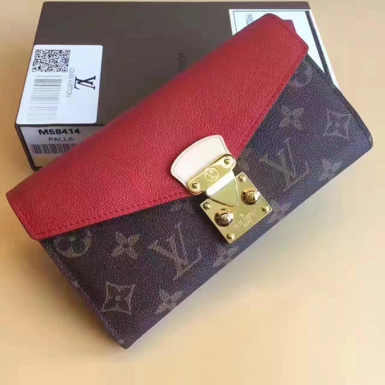 Louis Vuitton LV,  M58414, PALLAS WALLET
