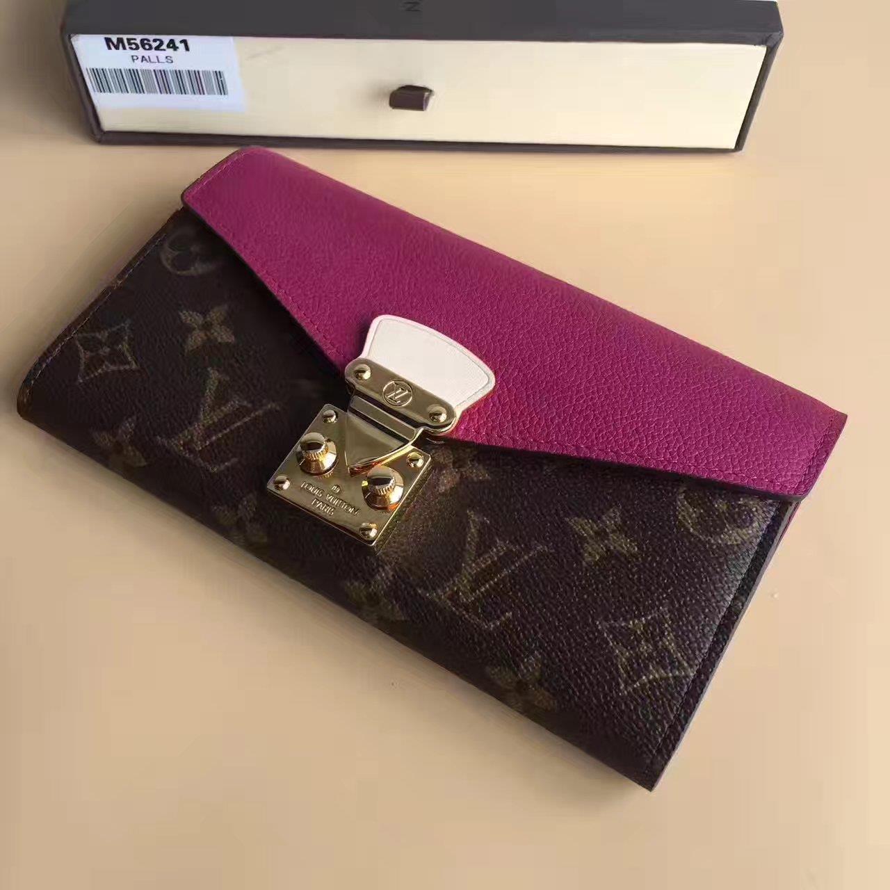 Louis Vuitton LV,  M56241, PALLAS WALLET
